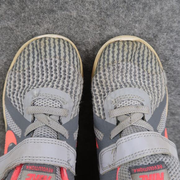 Nike Shoes Kids 10C Revolution Sneakers Athletic Trainer Running Easy On Strap - Picture 7 of 11